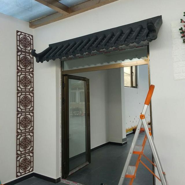 庭院仿古圍墻瓦,室內(nèi)門頭裝飾一體屋檐瓦,中式仿古一體裝飾瓦