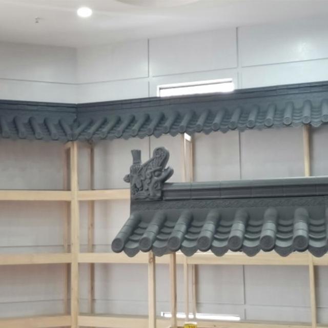 庭院仿古圍墻瓦,室內(nèi)門頭裝飾一體屋檐瓦,中式仿古一體裝飾瓦